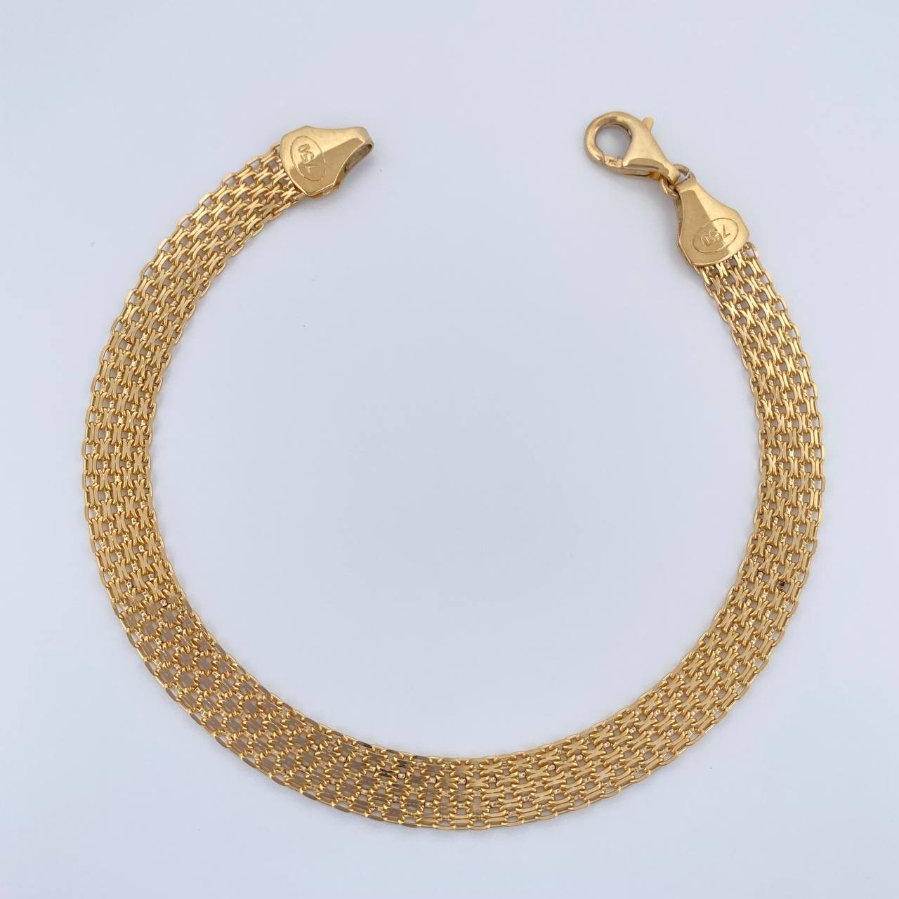 Pulso China 7.5gr / 7 3/4 in / 6.35mm Oro Amarillo +1 18K %