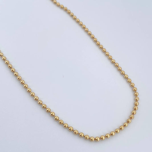 Cadena Militar 10.1gr / 23 3/4 in / 1mm Oro Amarillo +3 18K %
