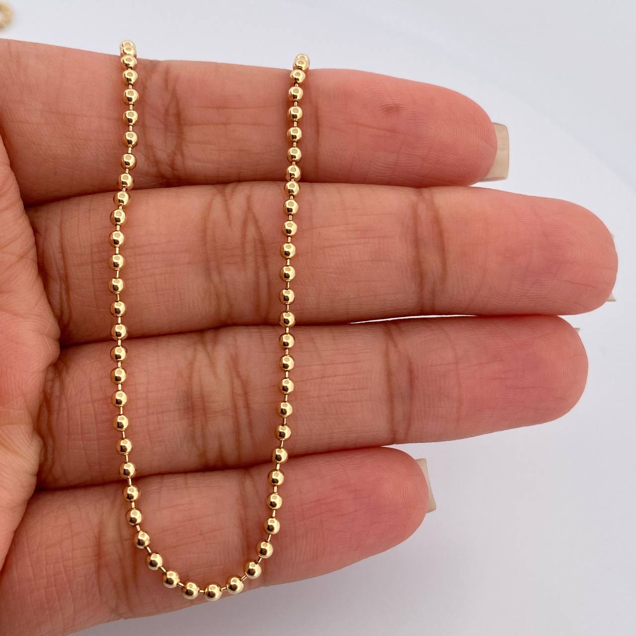 Cadena Militar 10.1gr / 23 3/4 in / 1mm Oro Amarillo +3 18K %