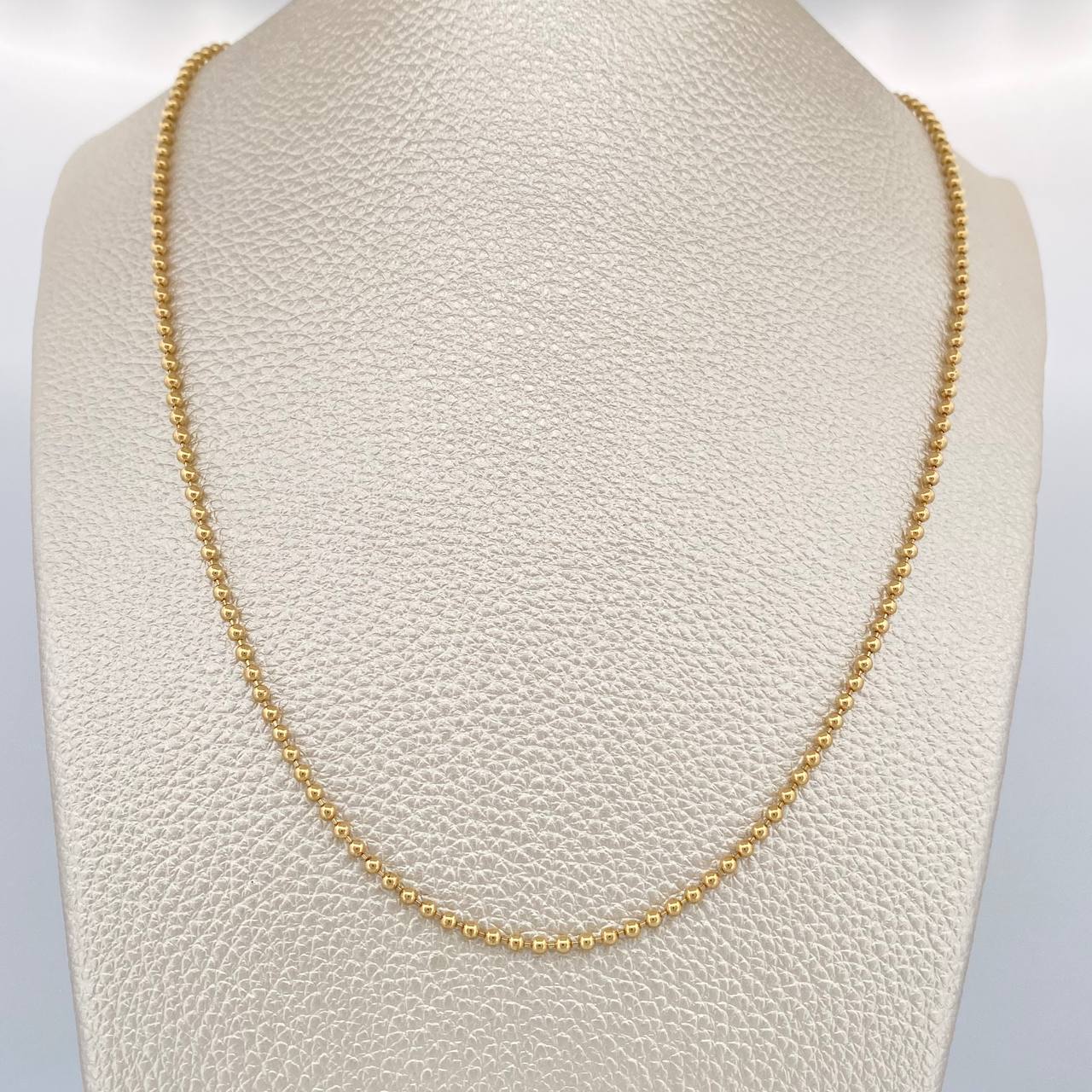 Cadena Militar 10.1gr / 23 3/4 in / 1mm Oro Amarillo +3 18K %