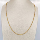 Cadena Militar 10.1gr / 23 3/4 in / 1mm Oro Amarillo +3 18K %