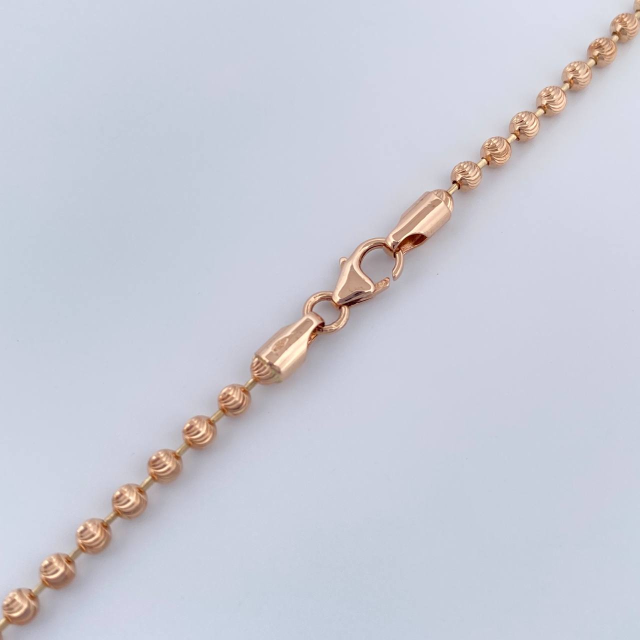 Cadena Militar 12.65gr / 20 in / 4mm Oro Rosa +3 18K %