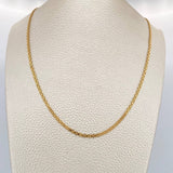 Cadena China 6.85gr / 23 1/2 in / 2.2mm Oro Amarillo +1 18K %