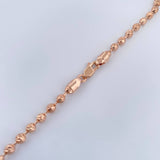 Cadena Militar 24.35gr / 23 3/4 in / 4mm Oro Rosa 18K %
