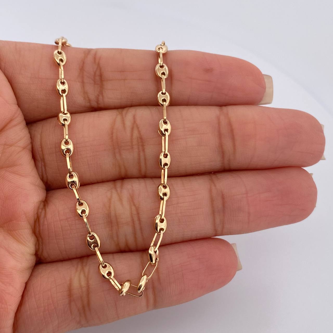 Cadena GC 4.85gr / 19 3/4 in / 3.1mm Oro Amarillo 18K %