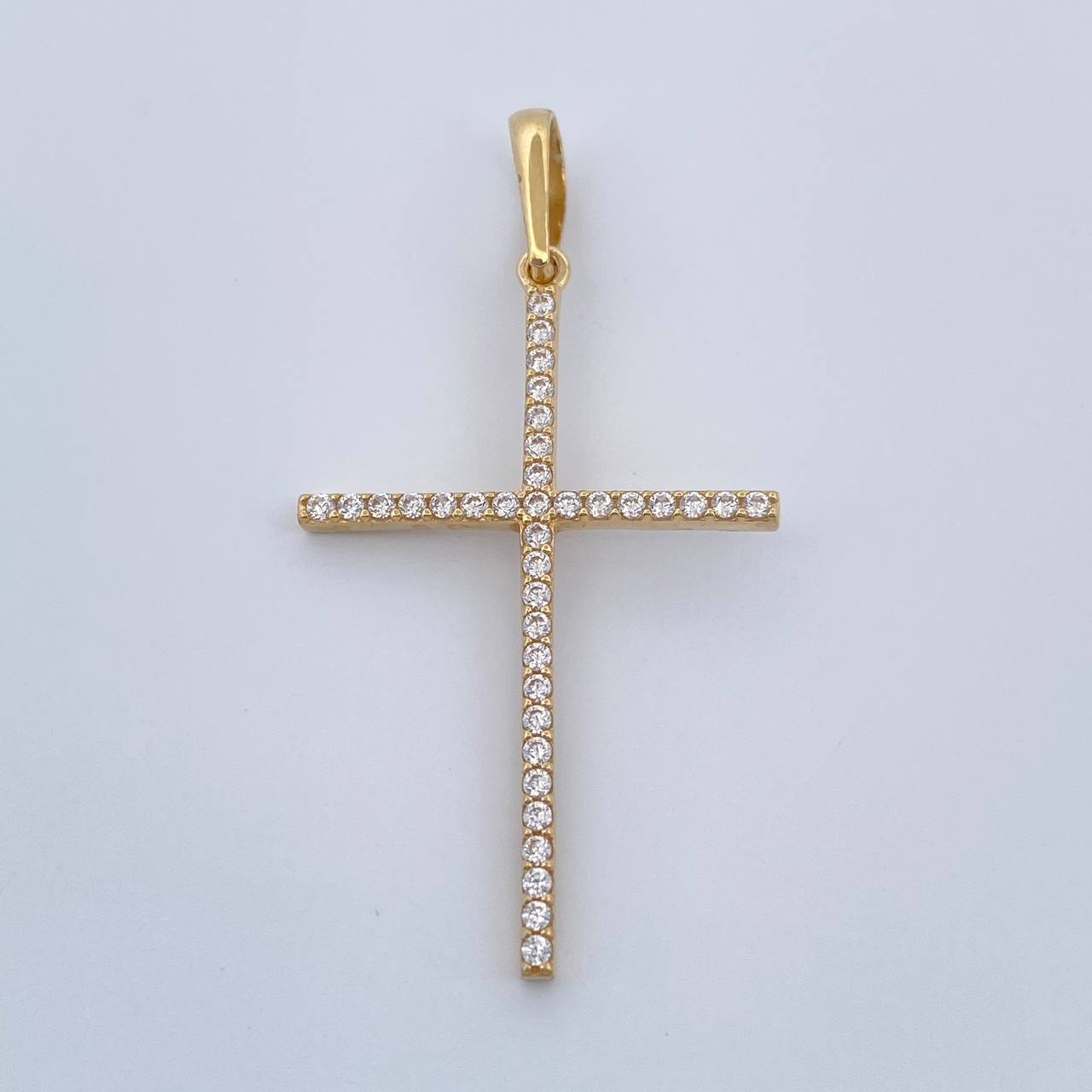 Dije Cruz 1.65gr / 1 1/2 in / Oro Amarillo 18K %