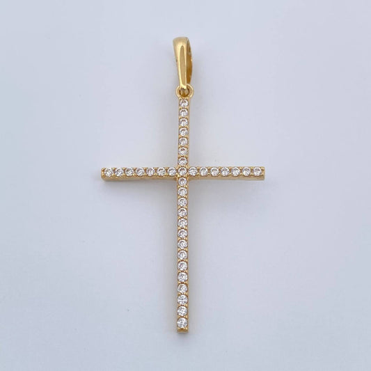 Dije Cruz 1.65gr / 1 1/2 in / Oro Amarillo 18K %