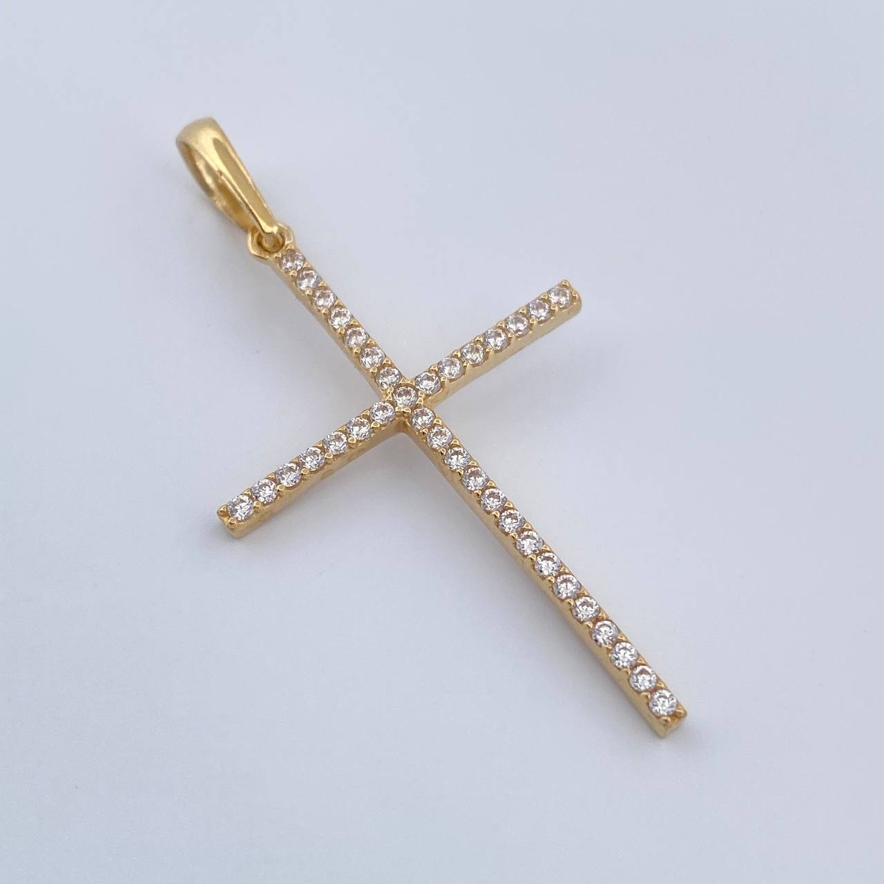 Dije Cruz 1.65gr / 1 1/2 in / Oro Amarillo 18K %