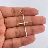 Dije Cruz 1.65gr / 1 1/2 in / Oro Amarillo 18K %