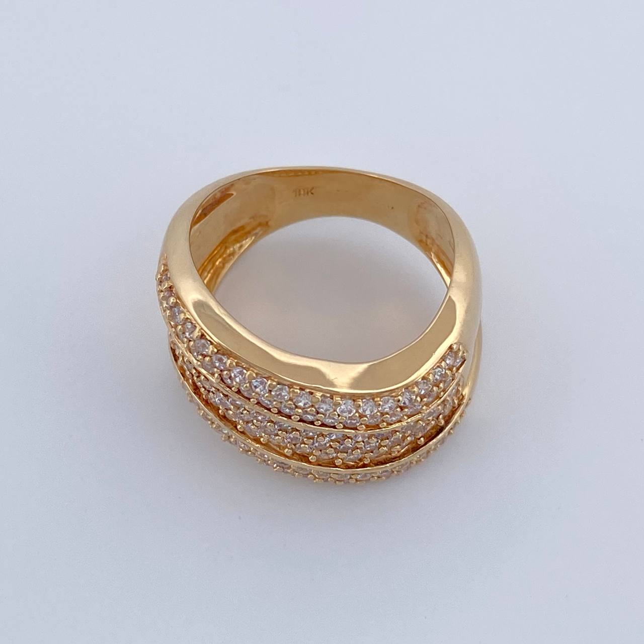 Anillo Triple Banda 7.95gr / T7 1/2 / Oro Amarillo 18K %