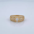 Anillo Cinturon Triple Barril 3.55gr / T7 / Oro Amarillo 18K %