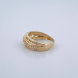 Anillo Cinturon Triple Barril 3.55gr / T7 / Oro Amarillo 18K %