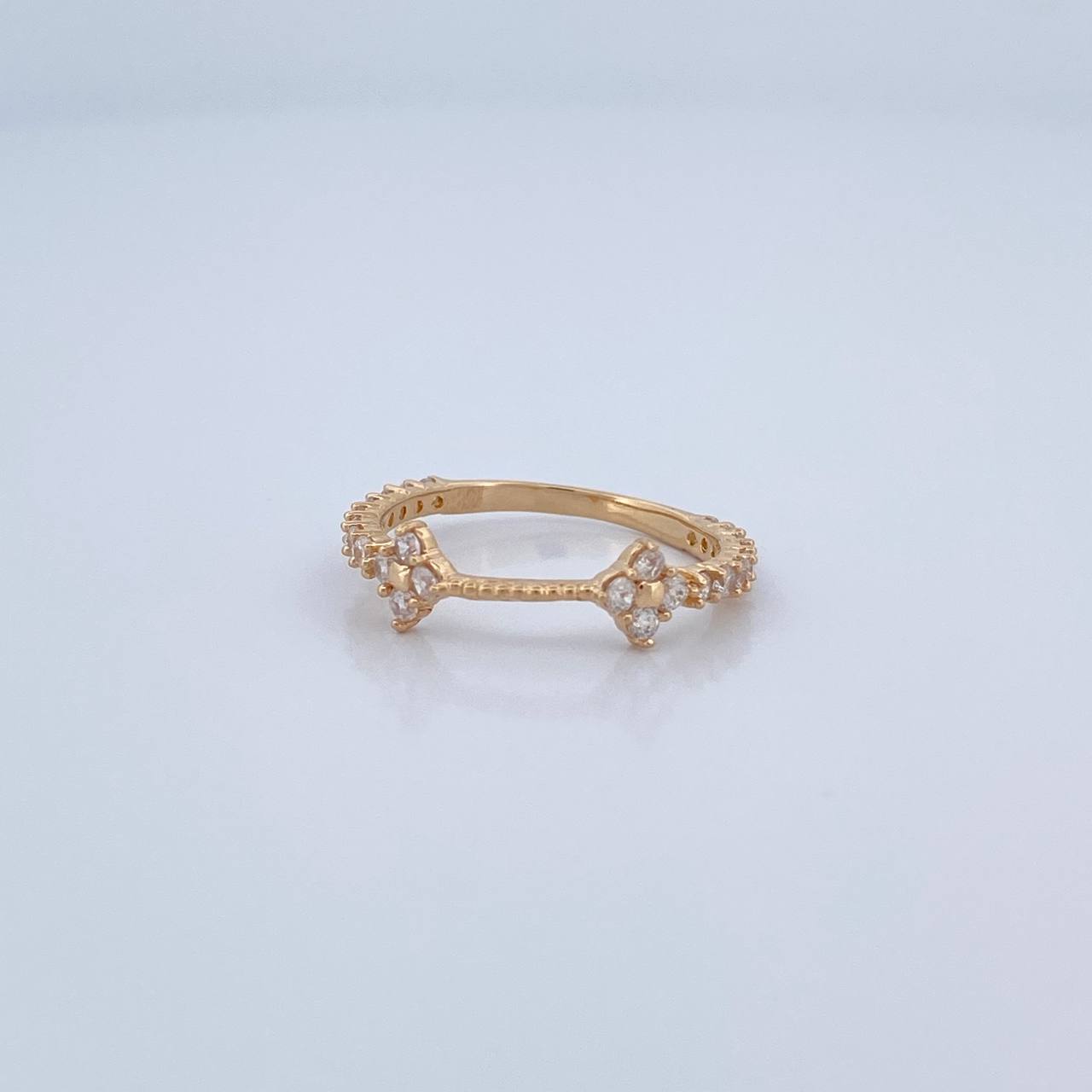 Anillo Churumbela Trebol 1.65gr / T6 1/2 / Oro Amarillo 18K %