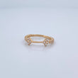 Anillo Churumbela Trebol 1.65gr / T6 1/2 / Oro Amarillo 18K %