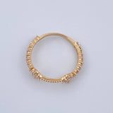 Anillo Churumbela Trebol 1.65gr / T6 1/2 / Oro Amarillo 18K %