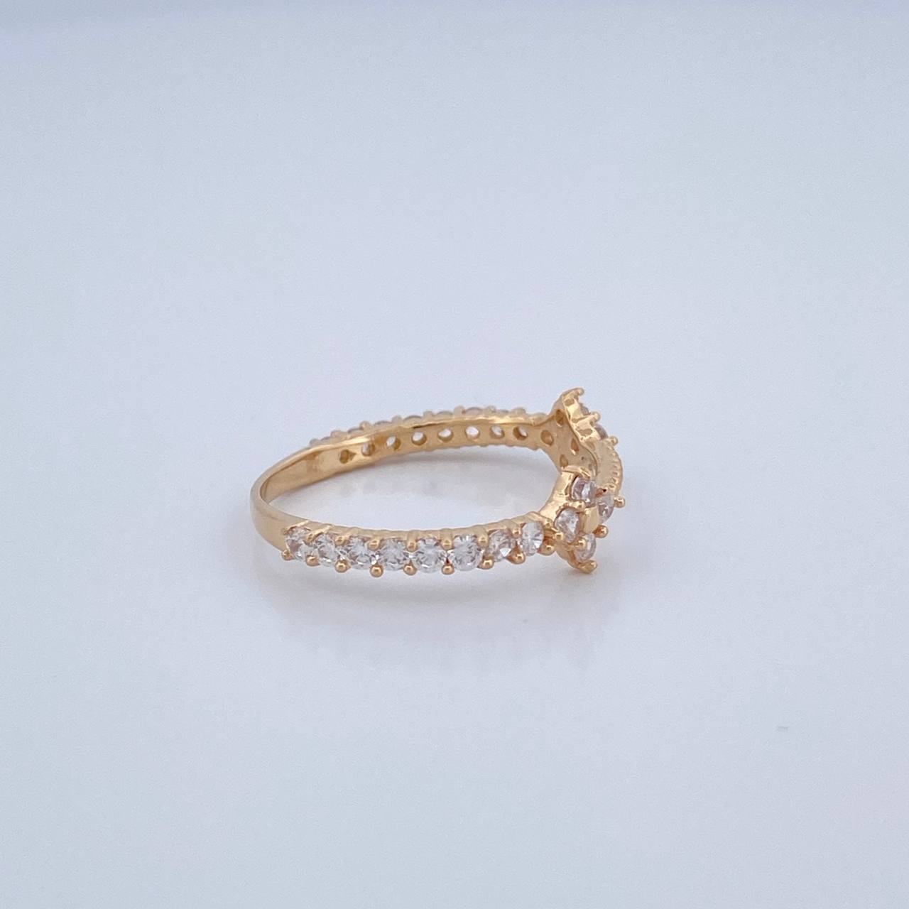 Anillo Churumbela Trebol 1.65gr / T6 1/2 / Oro Amarillo 18K %