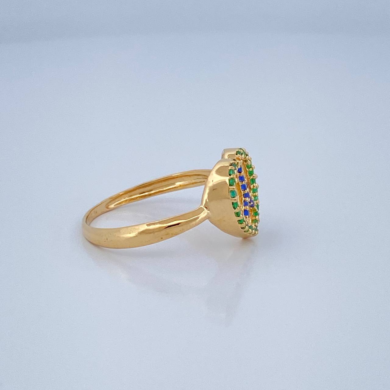 Anillo Signo Paz 2.2gr / T7 3/4 / Oro Amarillo 18K %