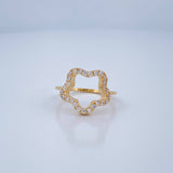 Anillo Estrella 3.25gr / T6 1/4 / Oro Amarillo 18K %