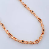 Cadena Dubai Trenzada 45.05gr / 24 in / 5mm Oro Rosa 18K %