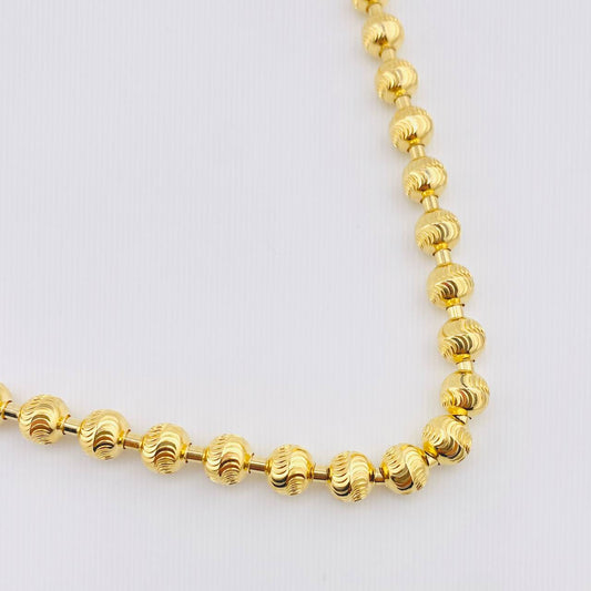 Cadena Militar Diamantada 60gr / 27 1/2 in / 6.9mm Oro Amarillo 18K ©