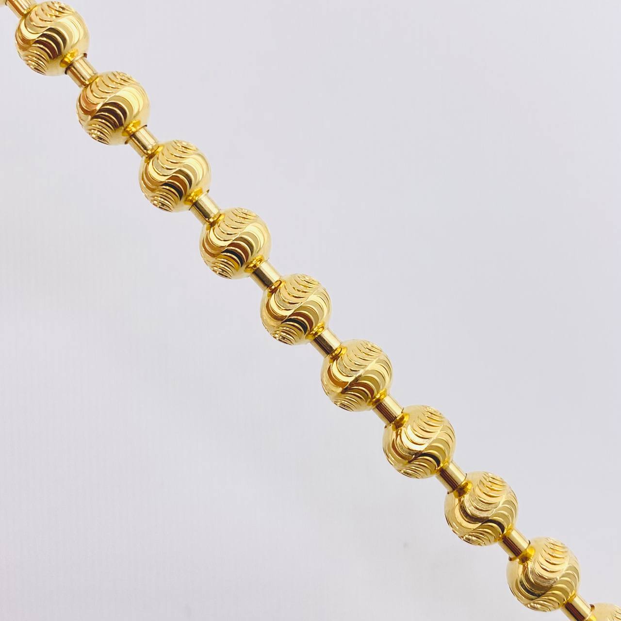 Cadena Militar Diamantada 60gr / 27 1/2 in / 6.9mm Oro Amarillo 18K ©