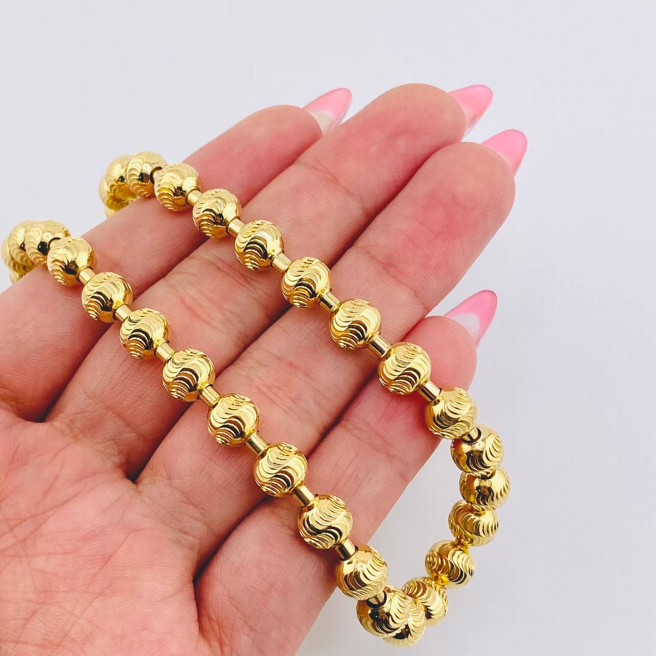 Cadena Militar Diamantada 60gr / 27 1/2 in / 6.9mm Oro Amarillo 18K ©