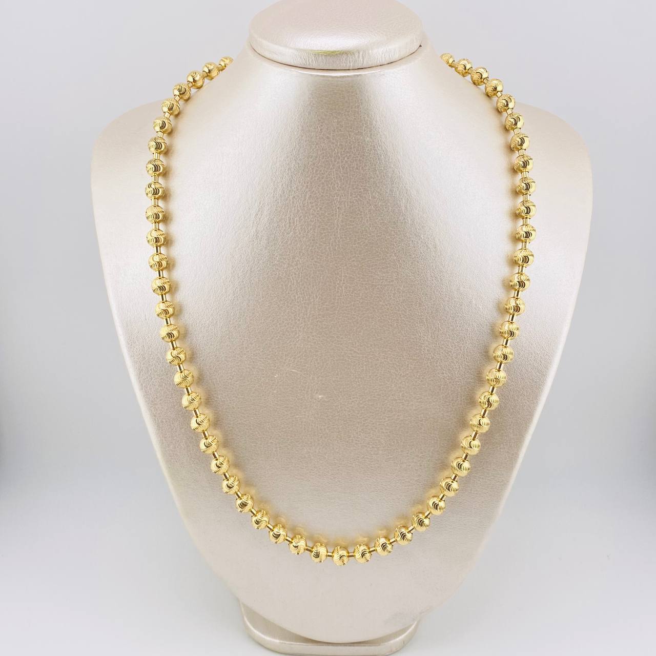 Cadena Militar Diamantada 60gr / 27 1/2 in / 6.9mm Oro Amarillo 18K ©
