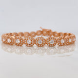 Pulso Tennis 12.35g / 7 1/4 in / 6mm Oro Rosa 18K