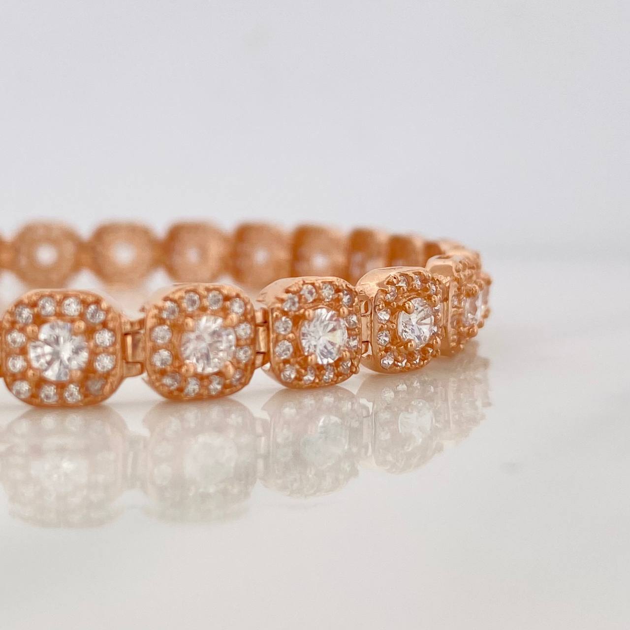 Pulso Tennis 12.35g / 7 1/4 in / 6mm Oro Rosa 18K