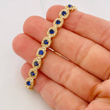 Pulso Tennis 14.35g / 7 3/4 in / 6mm Oro Amarillo 18K