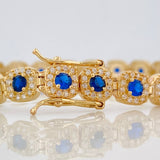 Pulso Tennis 14.35g / 7 3/4 in / 6mm Oro Amarillo 18K