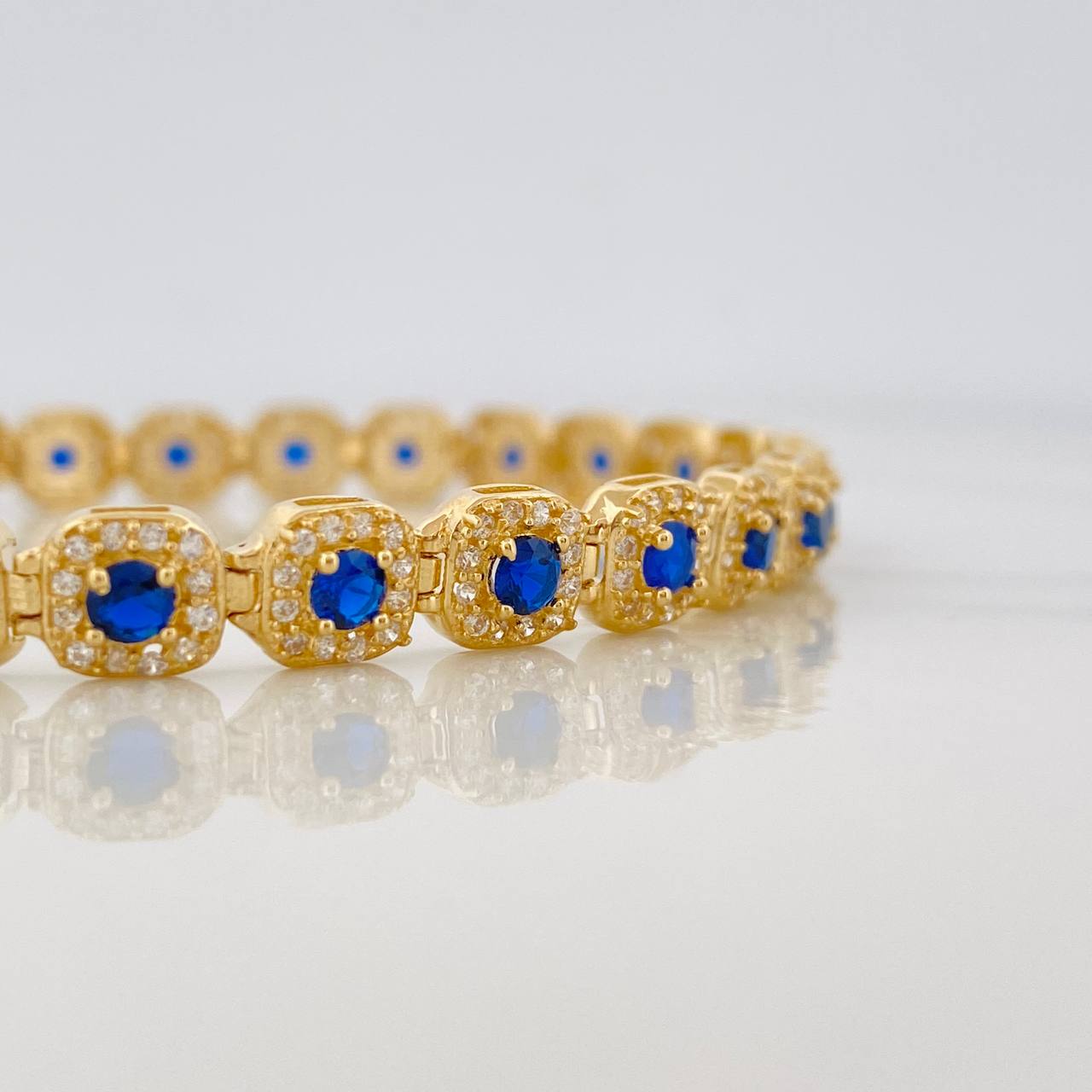 Pulso Tennis 14.35g / 7 3/4 in / 6mm Oro Amarillo 18K