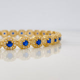 Pulso Tennis 14.35g / 7 3/4 in / 6mm Oro Amarillo 18K