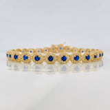 Pulso Tennis 14.35g / 7 3/4 in / 6mm Oro Amarillo 18K
