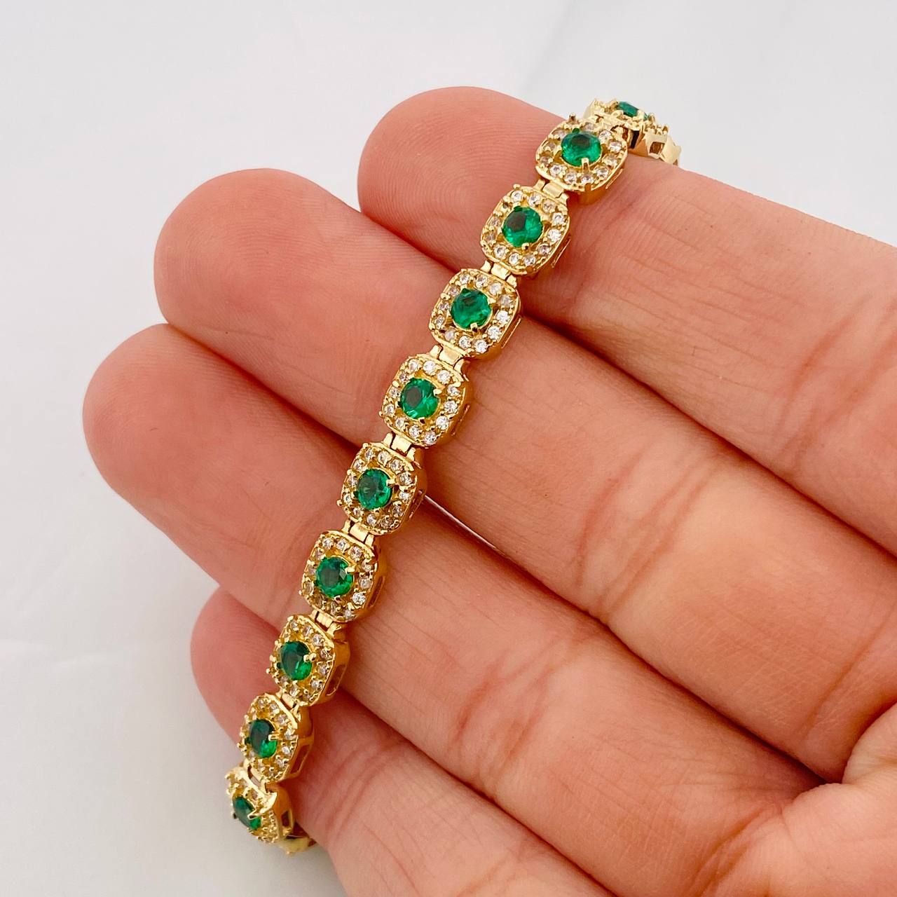 Pulso Tennis 12.15g / 7 in / 6mm Oro Amarillo 18K