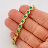 Pulso Tennis 12.15g / 7 in / 6mm Oro Amarillo 18K