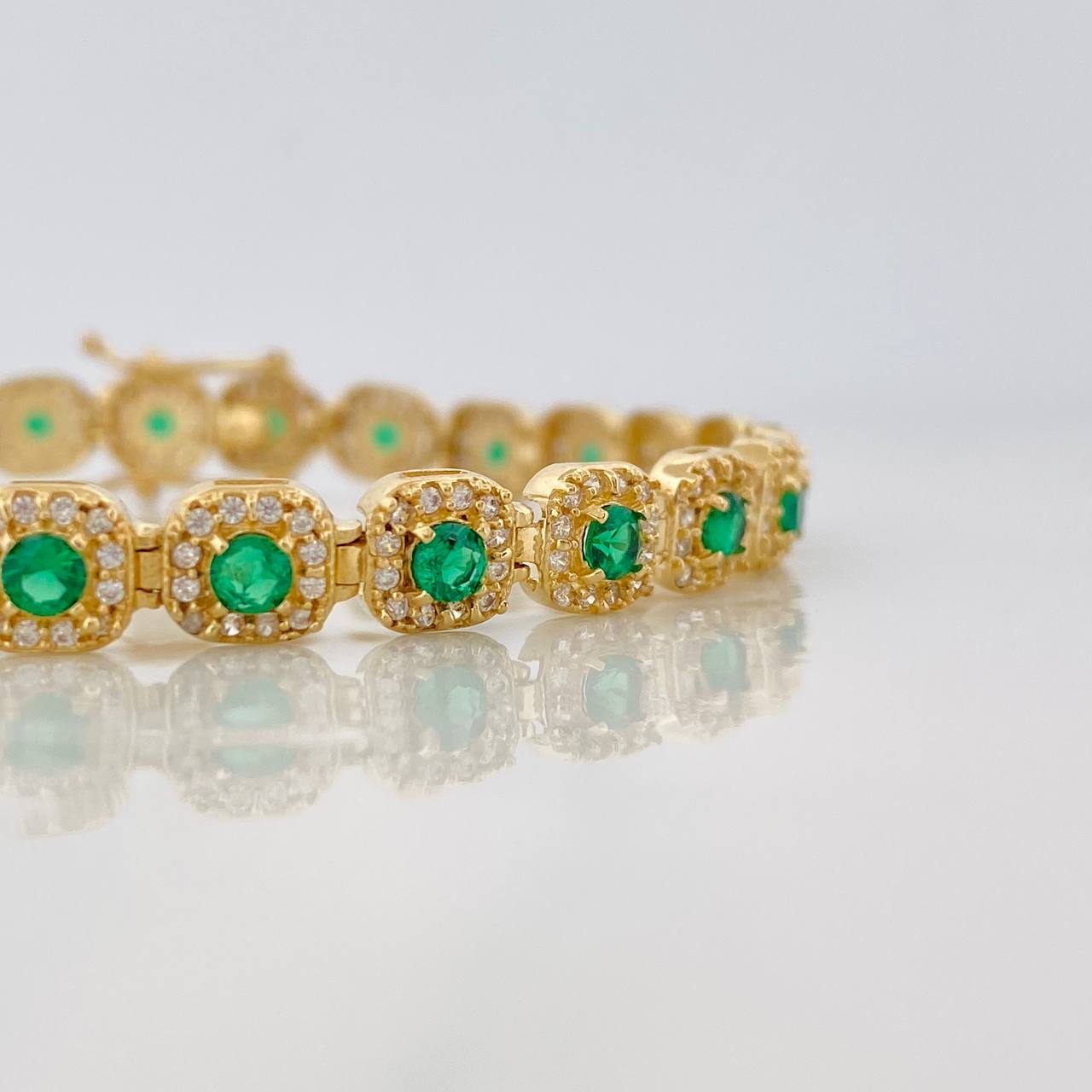 Pulso Tennis 12.15g / 7 in / 6mm Oro Amarillo 18K