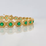 Pulso Tennis 12.15g / 7 in / 6mm Oro Amarillo 18K
