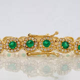 Pulso Tennis 12.15g / 7 in / 6mm Oro Amarillo 18K
