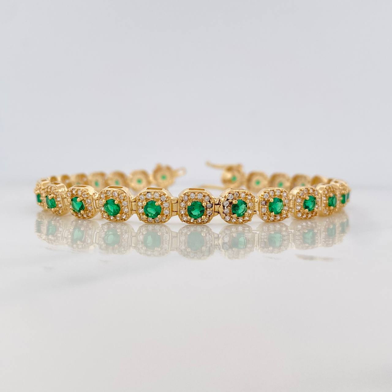 Pulso Tennis 12.15g / 7 in / 6mm Oro Amarillo 18K