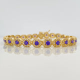 Pulso Tennis 13.25g / 7 1/2 in / 6mm Oro Amarillo 18K