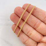 Cadena China 8.95g / 24 in / 2.42mm Oro Amarillo 18K