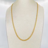 Cadena China 8.9g / 24 in / 2.5mm Oro Amarillo 18K