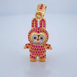 Dije Conejo Sonriente 6.05gr / 1 1/4 in / Dos Oros Amarillo Blanco 18K $
