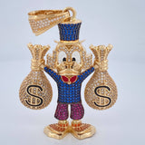 Dije Pato Bolsas de Dinero 34.9gr / 2 3/4 in / Oro Amarillo 18K $