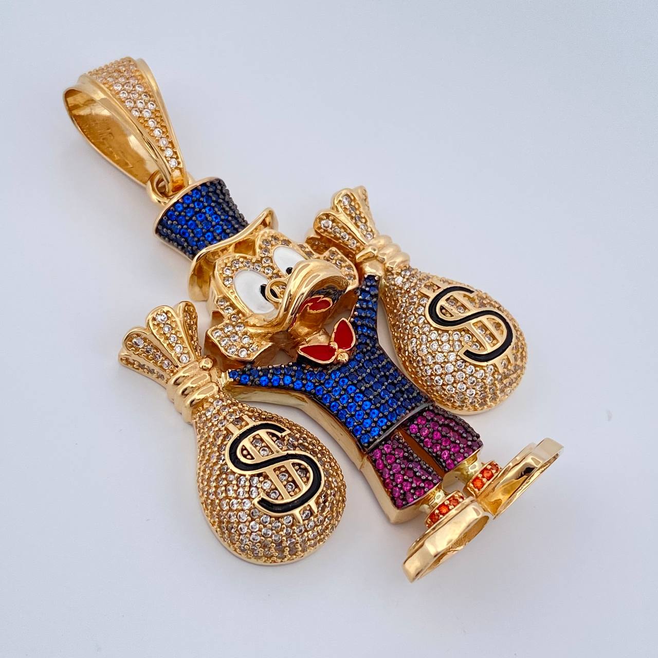 Dije Pato Bolsas de Dinero 34.9gr / 2 3/4 in / Oro Amarillo 18K $