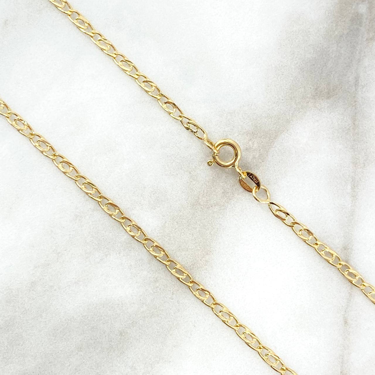 Cadena Lumachina 4.45gr / 23 1/2 in / 2.5mm Oro Amarillo +3 18K *