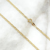 Cadena Lumachina 4.45gr / 23 1/2 in / 2.5mm Oro Amarillo +3 18K *