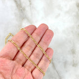 Cadena Lumachina 4.45gr / 23 1/2 in / 2.5mm Oro Amarillo +3 18K *