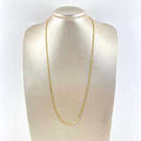 Cadena Figaro 3.9gr / 60cm / 2.5mm Oro Amarillo +0 18K
